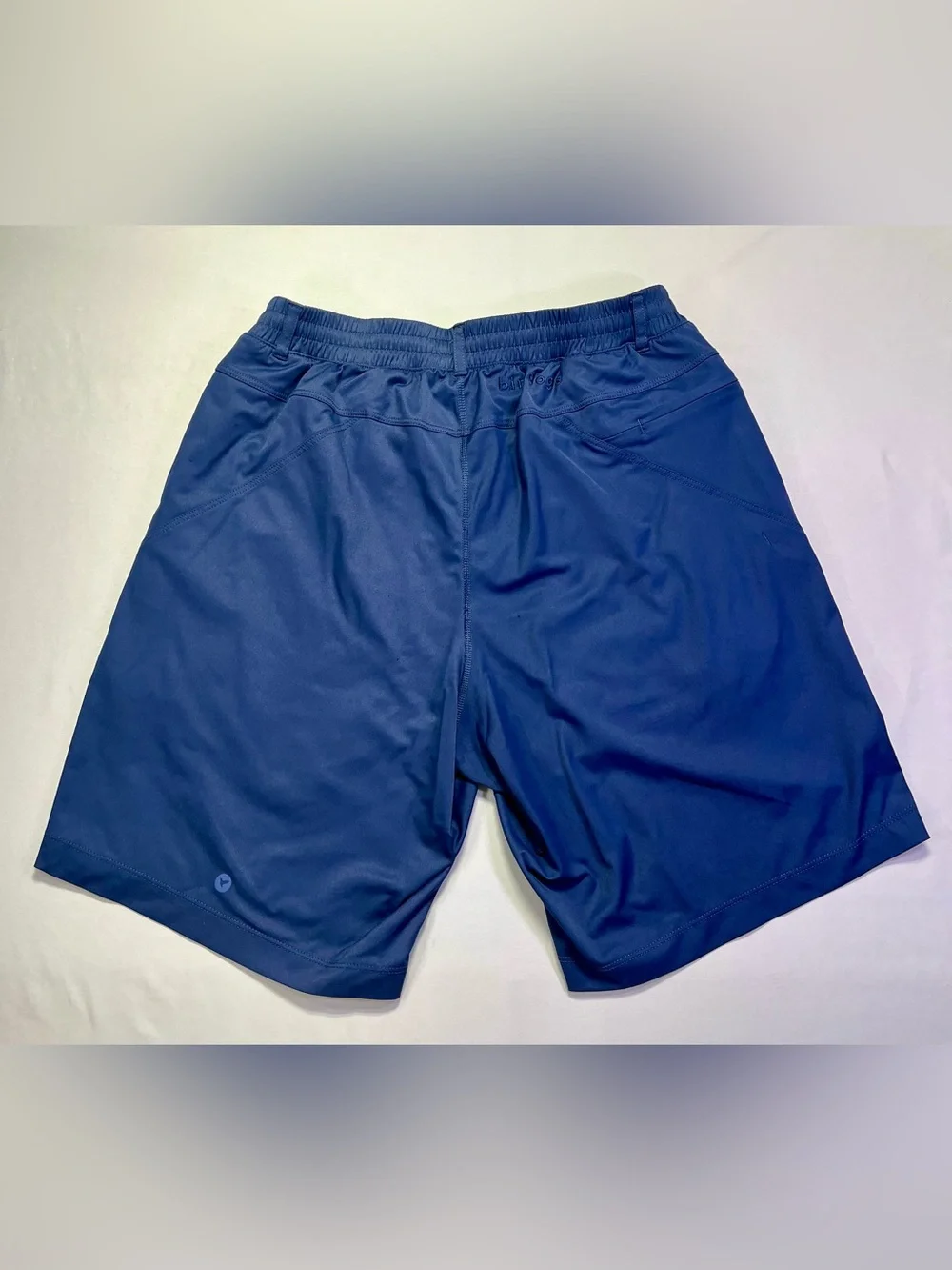 Birddogs Boom For Your Boomstick Athletic Gym Shorts Navy Blue Neon Green - L